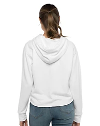 Sweat à Capuche Court Bord Brut Suédé Laguna pour Femmes | T-Shirt Time