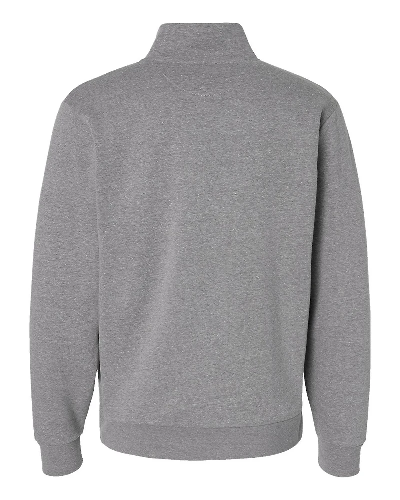 Pull polaire unisexe à fermeture éclair quart de tour