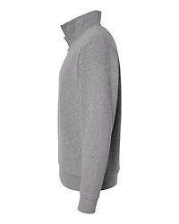 Pull polaire unisexe à fermeture éclair quart de tour