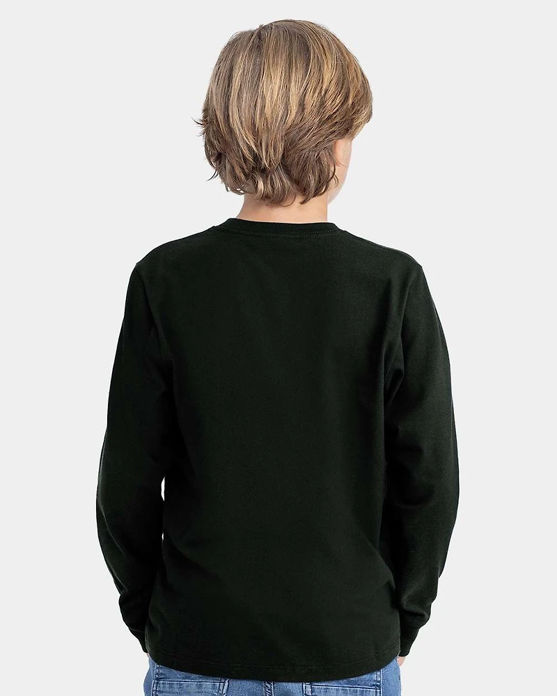 Youth Cotton Long Sleeve T-Shirt | Time