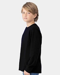 Youth Cotton Long Sleeve T-Shirt | Time