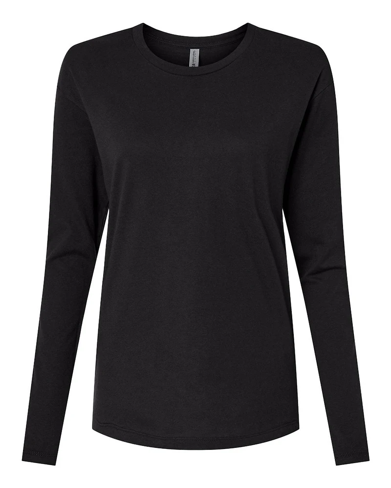 Women's Cotton Relaxed Long Sleeve T-Shirt | Time