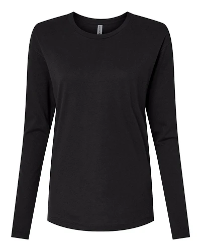 Women's Cotton Relaxed Long Sleeve T-Shirt | Time