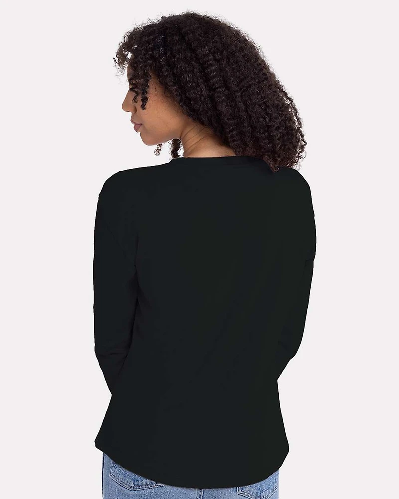Women's Cotton Relaxed Long Sleeve T-Shirt | Time
