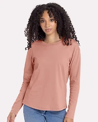 Women’s Cotton Relaxed Long Sleeve T-Shirt