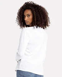 T-shirt Long à Manches Longues Coupe Relax pour Femme
