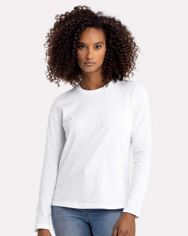 T-shirt Long à Manches Longues Coupe Relax pour Femme