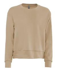 Sweat-shirt col rond suédé pour femmes Laguna