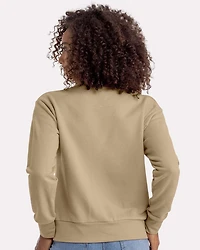 Sweat-shirt col rond suédé pour femmes Laguna