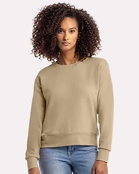 Sweat-shirt col rond suédé pour femmes Laguna