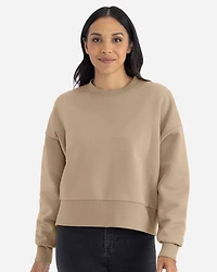 Sweat-shirt Lourd à Col Rond pour Femmes