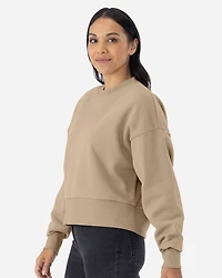 Sweat-shirt Lourd à Col Rond pour Femmes