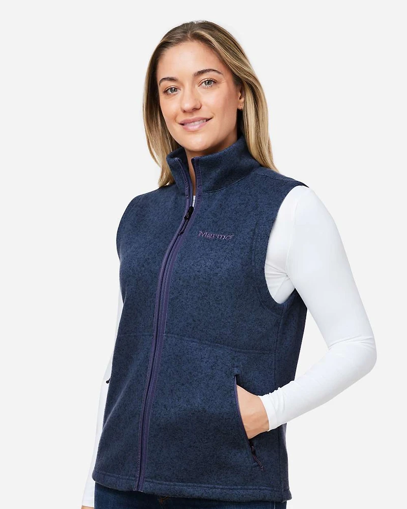 Women's Drop Line Fleece Vest | T-Shirt Time