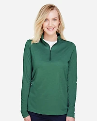 Women's Zone Sonic Heather Performance Quarter-Zip Pullover | T-Shirt Time