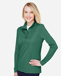 Women's Zone Sonic Heather Performance Quarter-Zip Pullover | T-Shirt Time