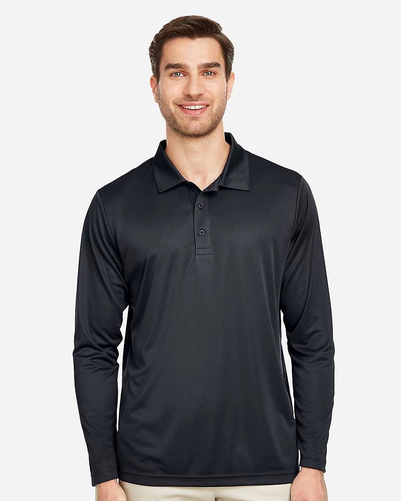 Men's Zone Performance Long Sleeve Polo | T-Shirt Time