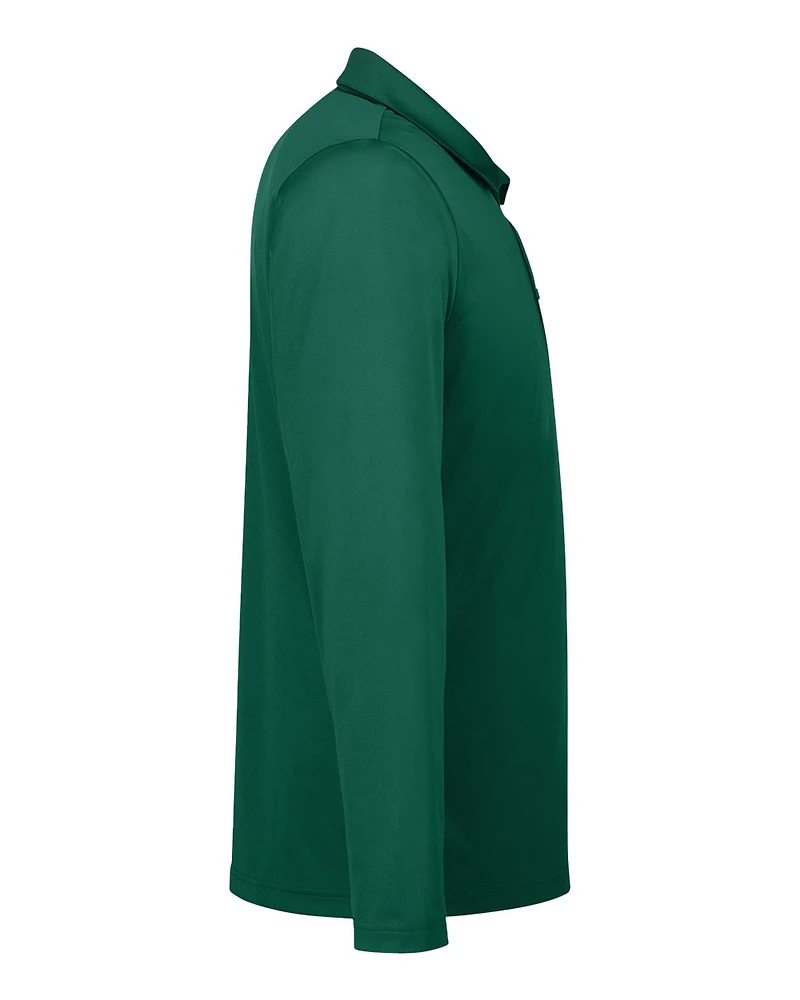 Men's Zone Performance Long Sleeve Polo | T-Shirt Time