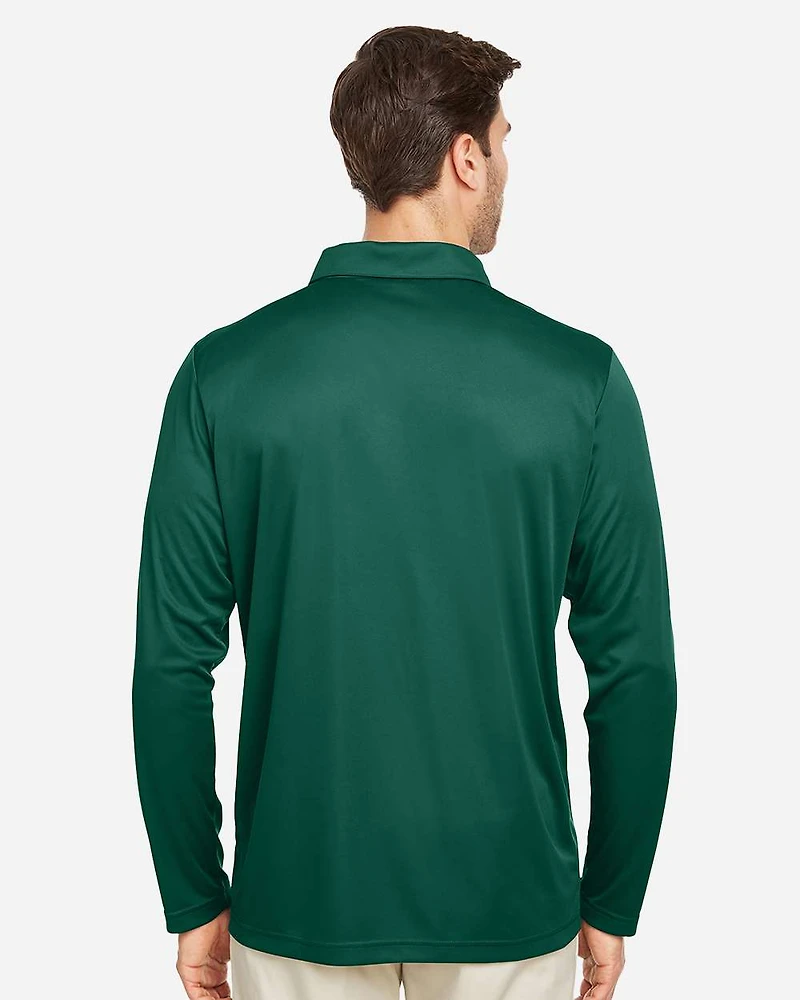 Men's Zone Performance Long Sleeve Polo | T-Shirt Time