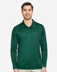 Men's Zone Performance Long Sleeve Polo | T-Shirt Time