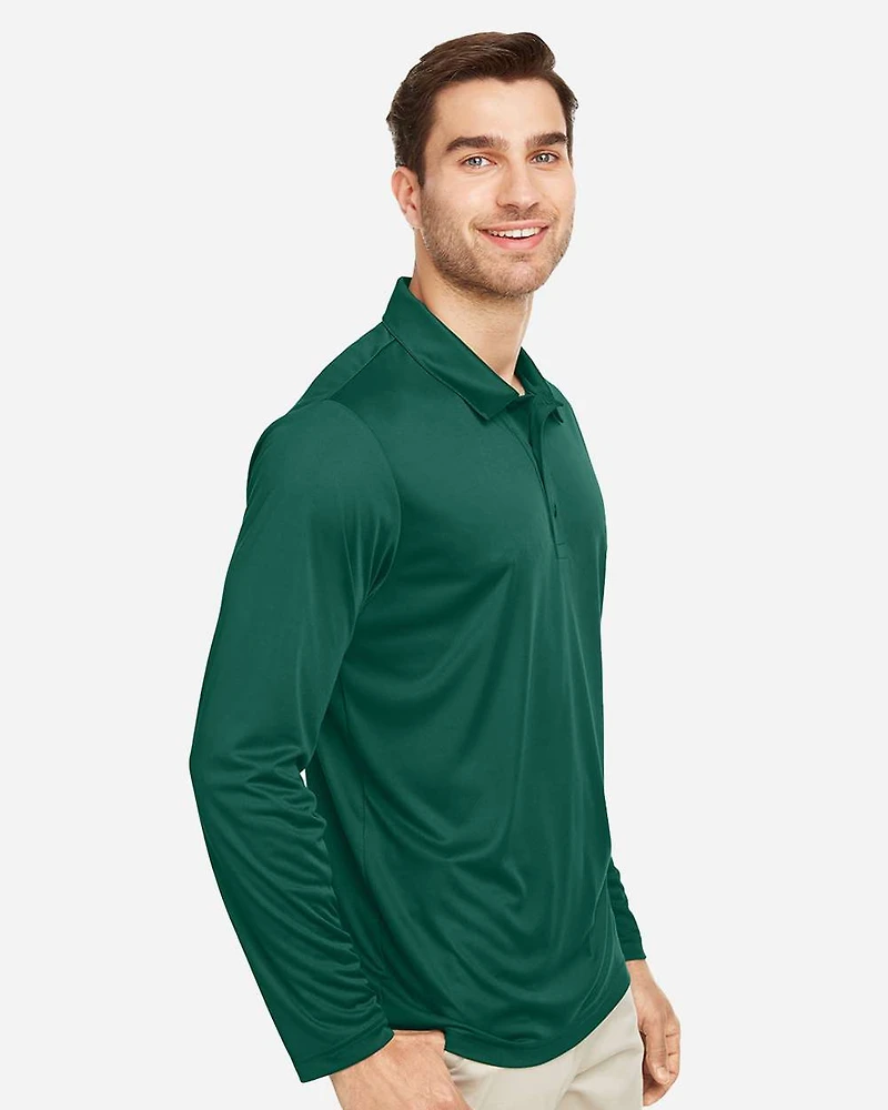Men's Zone Performance Long Sleeve Polo | T-Shirt Time