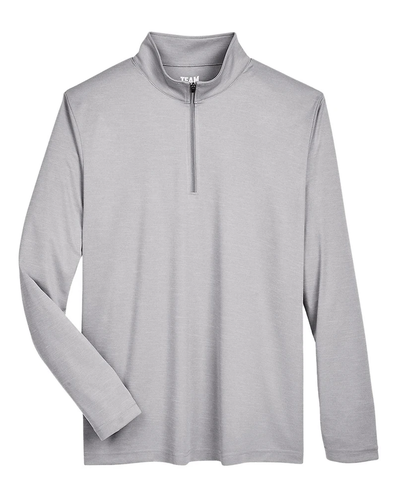 Men's Zone Sonic Heather Performance Quarter-Zip Pullover | T-Shirt Time