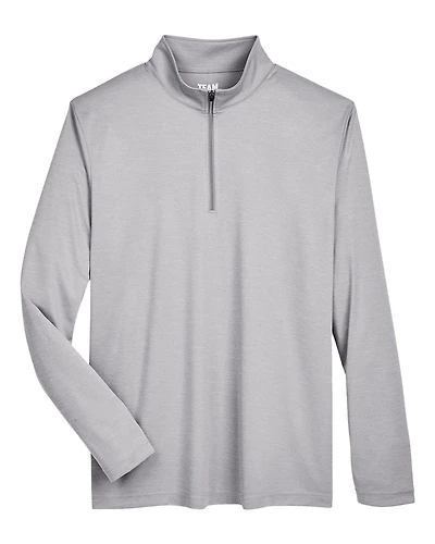 Men's Zone Sonic Heather Performance Quarter-Zip Pullover | T-Shirt Time