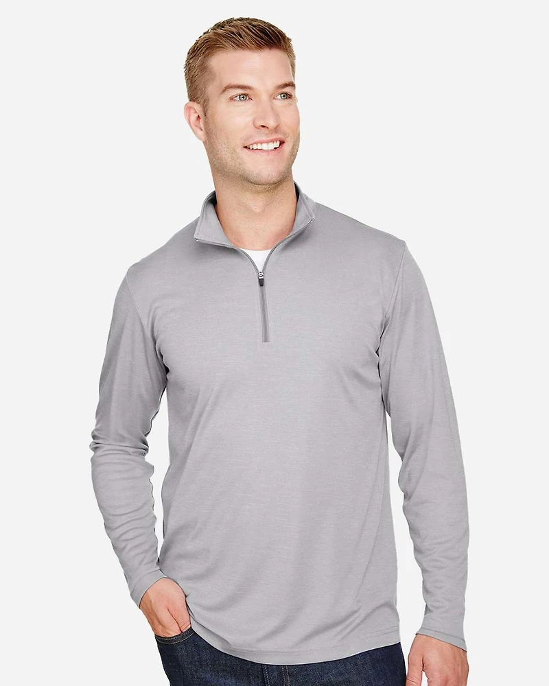Men's Zone Sonic Heather Performance Quarter-Zip Pullover | T-Shirt Time