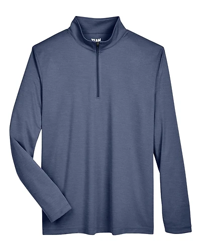 Men's Zone Sonic Heather Performance Quarter-Zip Pullover | T-Shirt Time