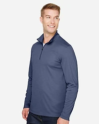 Men's Zone Sonic Heather Performance Quarter-Zip Pullover | T-Shirt Time
