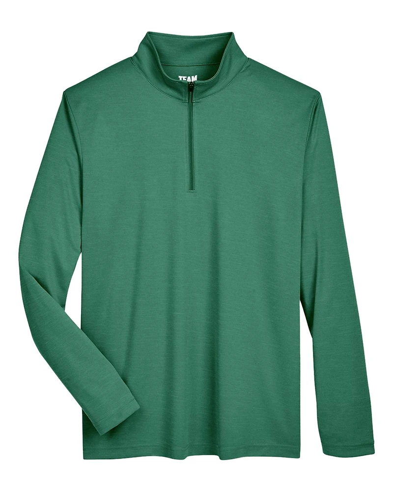 Men's Zone Sonic Heather Performance Quarter-Zip Pullover | T-Shirt Time