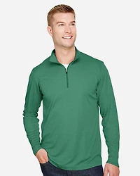 Men's Zone Sonic Heather Performance Quarter-Zip Pullover | T-Shirt Time