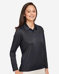 Women's Zone Performance Long Sleeve Polo | T-Shirt Time