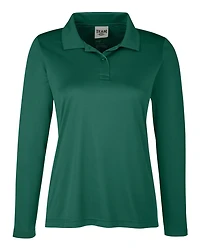 Women's Zone Performance Long Sleeve Polo | T-Shirt Time