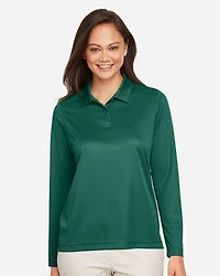Women's Zone Performance Long Sleeve Polo | T-Shirt Time