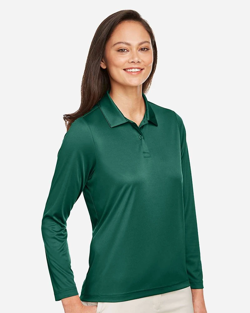 Women's Zone Performance Long Sleeve Polo | T-Shirt Time