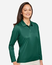 Women's Zone Performance Long Sleeve Polo | T-Shirt Time