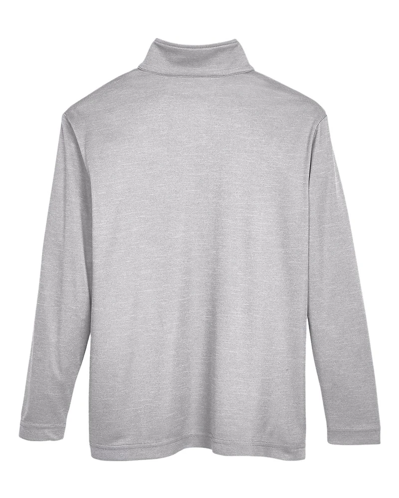 Youth Zone Sonic Heather Performance Quarter-Zip Pullover | T-Shirt Time