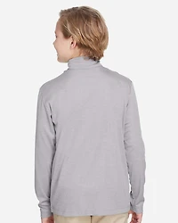 Youth Zone Sonic Heather Performance Quarter-Zip Pullover | T-Shirt Time