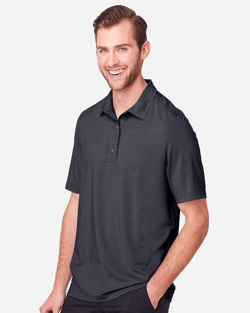 Polo de Performance Extensible à Boutons-Pression pour Hommes JAQ | T-Shirt Time