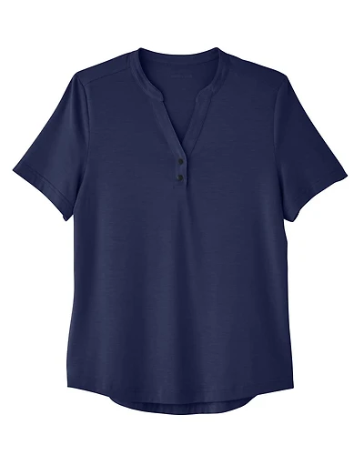 Women's JAQ Snap-Up Stretch Performance Polo | T-Shirt Time