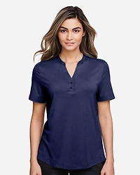 Women's JAQ Snap-Up Stretch Performance Polo | T-Shirt Time