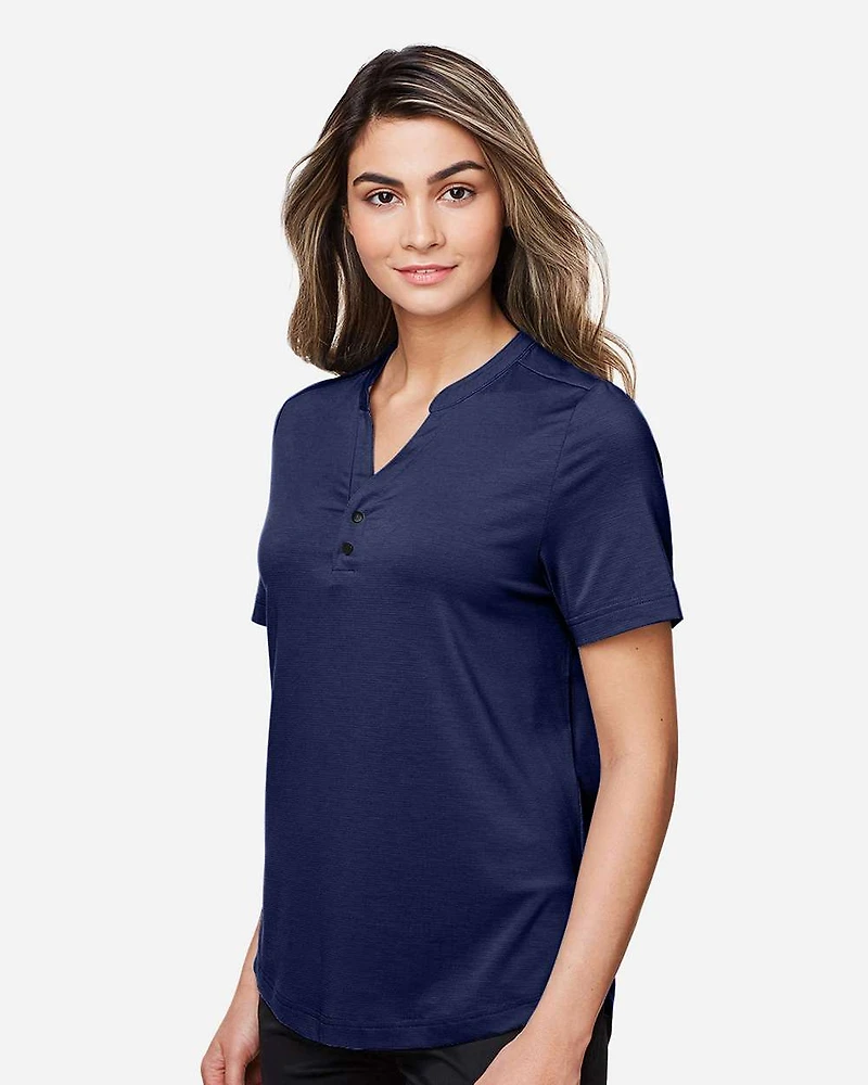 Women's JAQ Snap-Up Stretch Performance Polo | T-Shirt Time