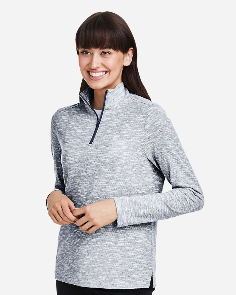 Women's Eclipse Jacquard Quarter-Zip Pullover | T-Shirt Time