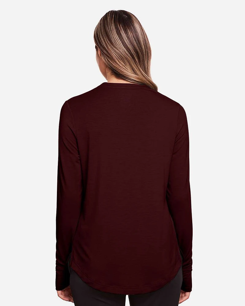 Pull à col en V et boutons-pression pour femmes JAQ Stretch Performance | T-Shirt Time