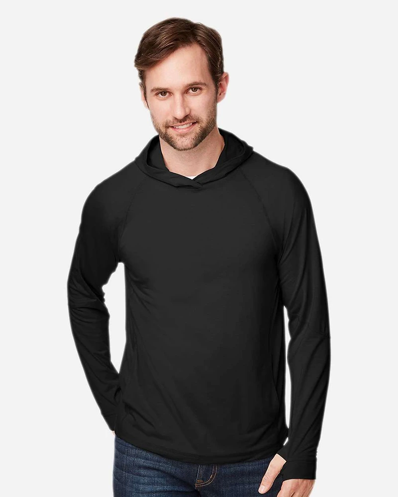 Unisex JAQ Stretch Performance Hooded Long Sleeve T-Shirt | Time