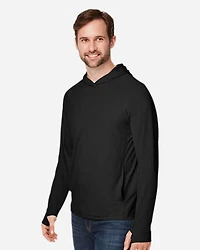 Unisex JAQ Stretch Performance Hooded Long Sleeve T-Shirt | Time