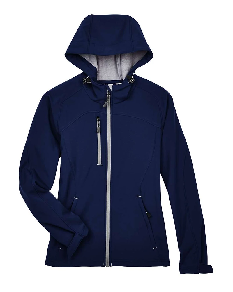 Veste À Capuche Femme Prospect en Soft Shell Bi-Couche avec Doublure Polaire | T-Shirt Time