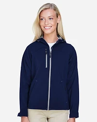 Veste À Capuche Femme Prospect en Soft Shell Bi-Couche avec Doublure Polaire | T-Shirt Time