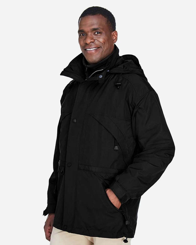 Men's 3-in-1 Parka with Dobby Trim | T-Shirt Time