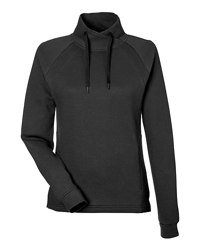 Women's Rhythm Waffle Cross-Neck Pullover | T-Shirt Time